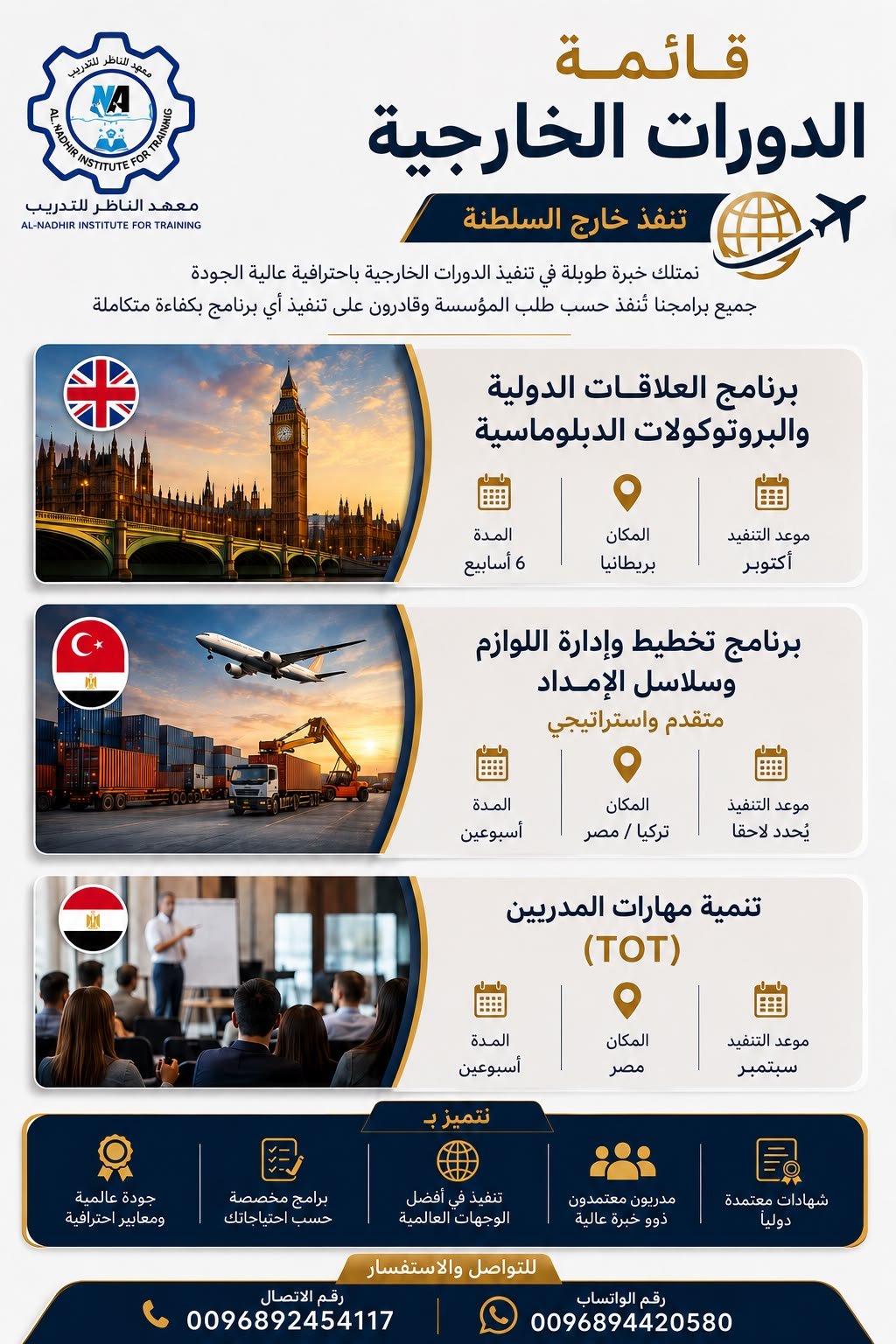 برنامج العلاقات الدولية والبروتوكولات الدبلوماسية